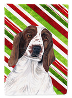 Welsh Springer Spaniel Candy Cane Holiday Christmas Flag Garden Size