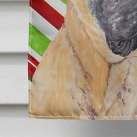 Mastiff Candy Cane Holiday Christmas Flag Canvas House Size