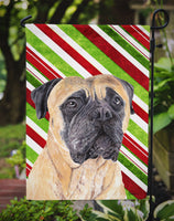 Mastiff Candy Cane Holiday Christmas Flag Garden Size