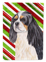 Cavalier Spaniel Candy Cane Holiday Christmas Flag Canvas House Size