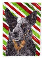 Australian Cattle Dog Candy Cane Holiday Christmas Flag Canvas House Size