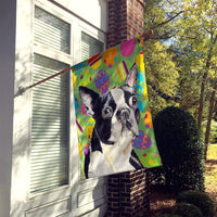 Boston Terrier Easter Eggtravaganza Flag Canvas House Size