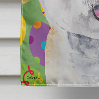 Bichon Frise Easter Eggtravaganza Flag Canvas House Size