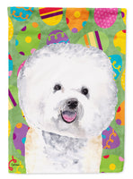 Bichon Frise Easter Eggtravaganza Flag Canvas House Size