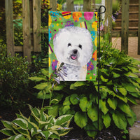 Bichon Frise Easter Eggtravaganza Flag Garden Size