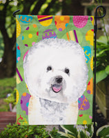 Bichon Frise Easter Eggtravaganza Flag Garden Size