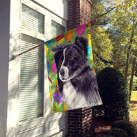 Border Collie Easter Eggtravaganza Flag Canvas House Size