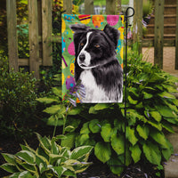 Border Collie Easter Eggtravaganza Flag Garden Size