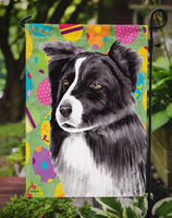 Border Collie Easter Eggtravaganza Flag Garden Size