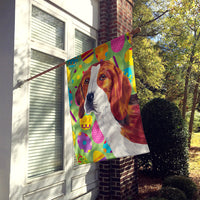 Beagle Easter Eggtravaganza Flag Canvas House Size