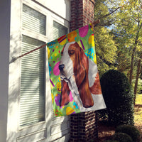 Basset Hound Easter Eggtravaganza Flag Canvas House Size