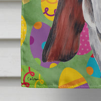 Basset Hound Easter Eggtravaganza Flag Canvas House Size