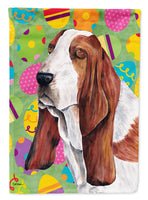 Basset Hound Easter Eggtravaganza Flag Canvas House Size