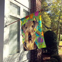 Airedale Easter Eggtravaganza Flag Canvas House Size