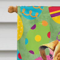 Bulldog English Easter Eggtravaganza Flag Canvas House Size