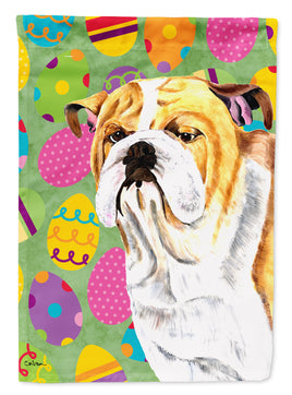 Bulldog English Easter Eggtravaganza Flag Canvas House Size