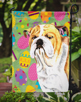 Bulldog English Easter Eggtravaganza Flag Garden Size