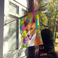 Basenji Easter Eggtravaganza Flag Canvas House Size