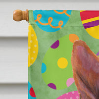 Basenji Easter Eggtravaganza Flag Canvas House Size