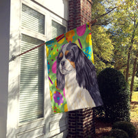 Cavalier Spaniel Easter Eggtravaganza Flag Canvas House Size