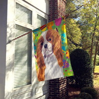 Cavalier Spaniel Easter Eggtravaganza Flag Canvas House Size