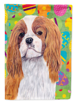 Cavalier Spaniel Easter Eggtravaganza Flag Canvas House Size