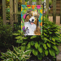 Australian Shepherd Easter Eggtravaganza Flag Garden Size