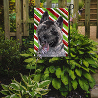 Akita Candy Cane Holiday Christmas Flag Garden Size SC9480GF