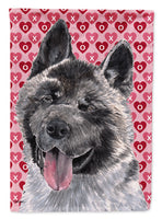 Akita Hearts Love and Valentine's Day Flag Garden Size SC9484GF