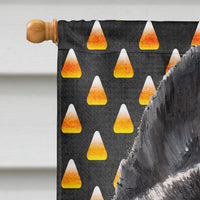 Akita Candy Corn Halloween Flag Canvas House Size SC9486CHF