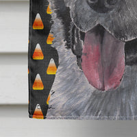 Akita Candy Corn Halloween Flag Canvas House Size SC9486CHF