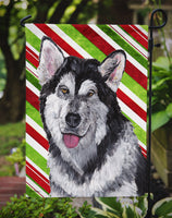 Alaskan Malamute Candy Cane Holiday Christmas Flag Garden Size SC9490GF