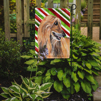 Afghan Hound Candy Cane Holiday Christmas Flag Garden Size SC9498GF