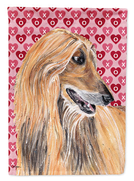 Afghan Hound Hearts Love and Valentine's Day Flag Garden Size SC9503GF