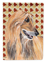 Afghan Hound Fall Leaves Flag Garden Size SC9504GF