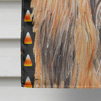 Afghan Hound Candy Corn Halloween Flag Canvas House Size SC9505CHF