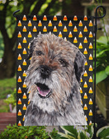 Border Terrier Halloween Candy Corn Flag Garden Size