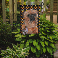 Brussels Griffon Halloween Candy Corn Flag Garden Size