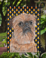 Brussels Griffon Halloween Candy Corn Flag Garden Size