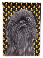 Brussels Griffon Halloween Candy Corn Flag Canvas House Size