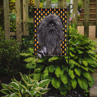 Brussels Griffon Halloween Candy Corn Flag Garden Size