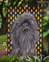 Brussels Griffon Halloween Candy Corn Flag Garden Size