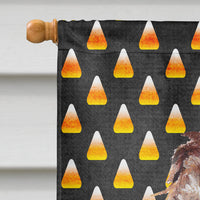 Boykin Spaniel Halloween Candy Corn Flag Canvas House Size