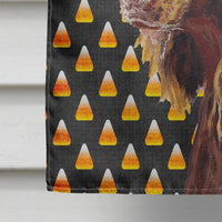 Boykin Spaniel Halloween Candy Corn Flag Canvas House Size