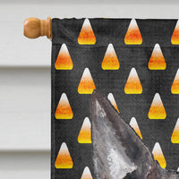 Bull Terrier Halloween Candy Corn Flag Canvas House Size