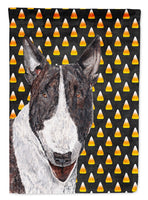 Bull Terrier Halloween Candy Corn Flag Canvas House Size