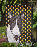 Bull Terrier Halloween Candy Corn Flag Garden Size