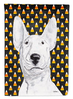 Bull Terrier Halloween Candy Corn Flag Canvas House Size