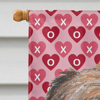 Brussels Griffon Valentine's Love Flag Canvas House Size