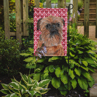 Brussels Griffon Valentine's Love Flag Garden Size